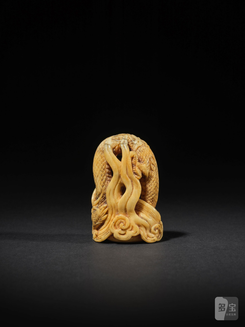 海象牙彫根付 龍 無銘 19世紀前期 | NETSUKE EN IVOIRE MARIN REPRÉSENTANT UN DRAGON - 图6